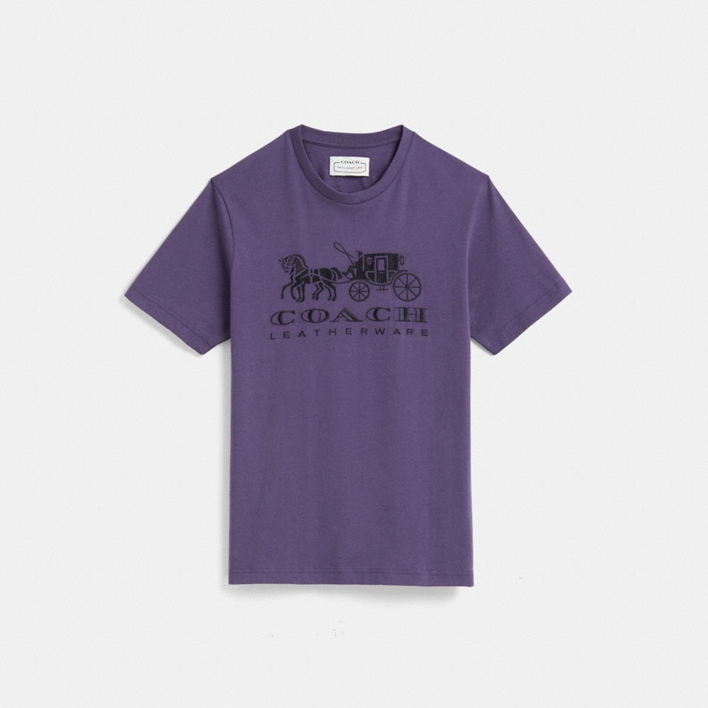Coach Restored Horse And Carriage T-Shirt In Organic Cotton - Preorder