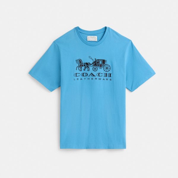 Coach Restored Horse And Carriage T-Shirt In Organic Cotton - Preorder