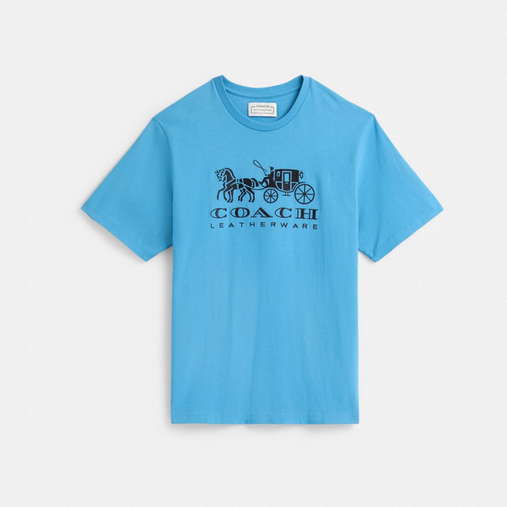 Coach Restored Horse And Carriage T-Shirt In Organic Cotton - Preorder