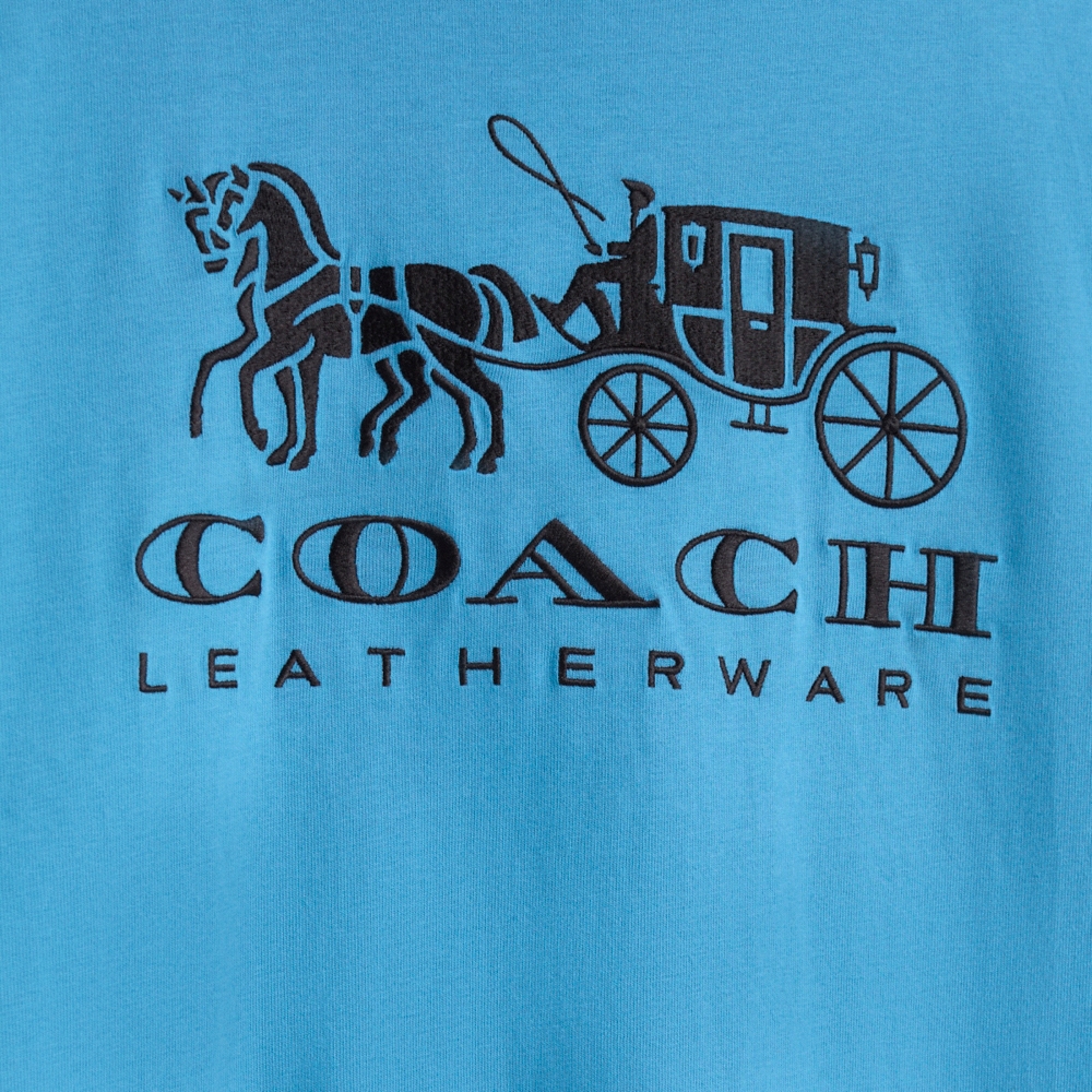 Coach Restored Horse And Carriage T-Shirt In Organic Cotton - Preorder