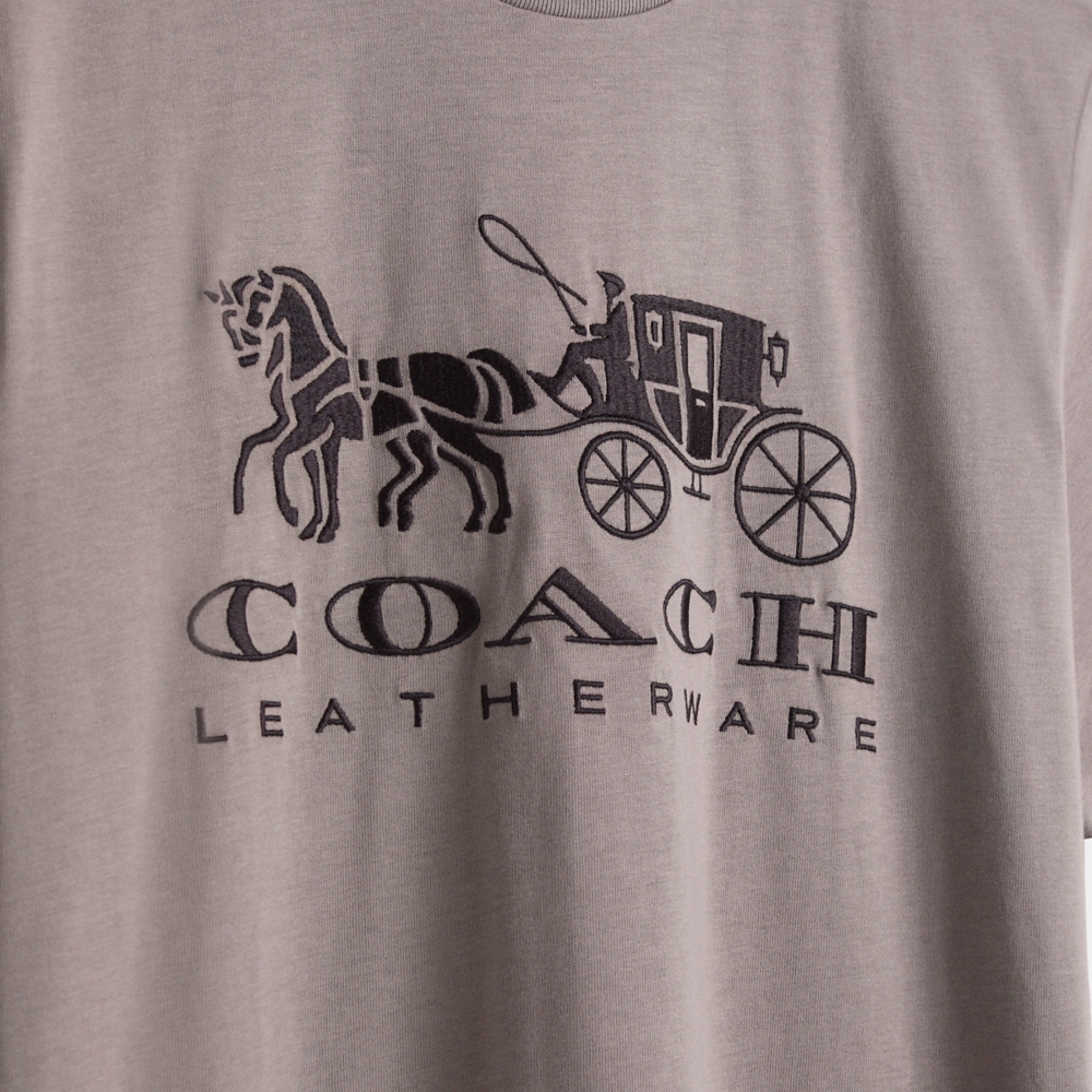 Coach Restored Horse And Carriage T-Shirt In Organic Cotton - Preorder