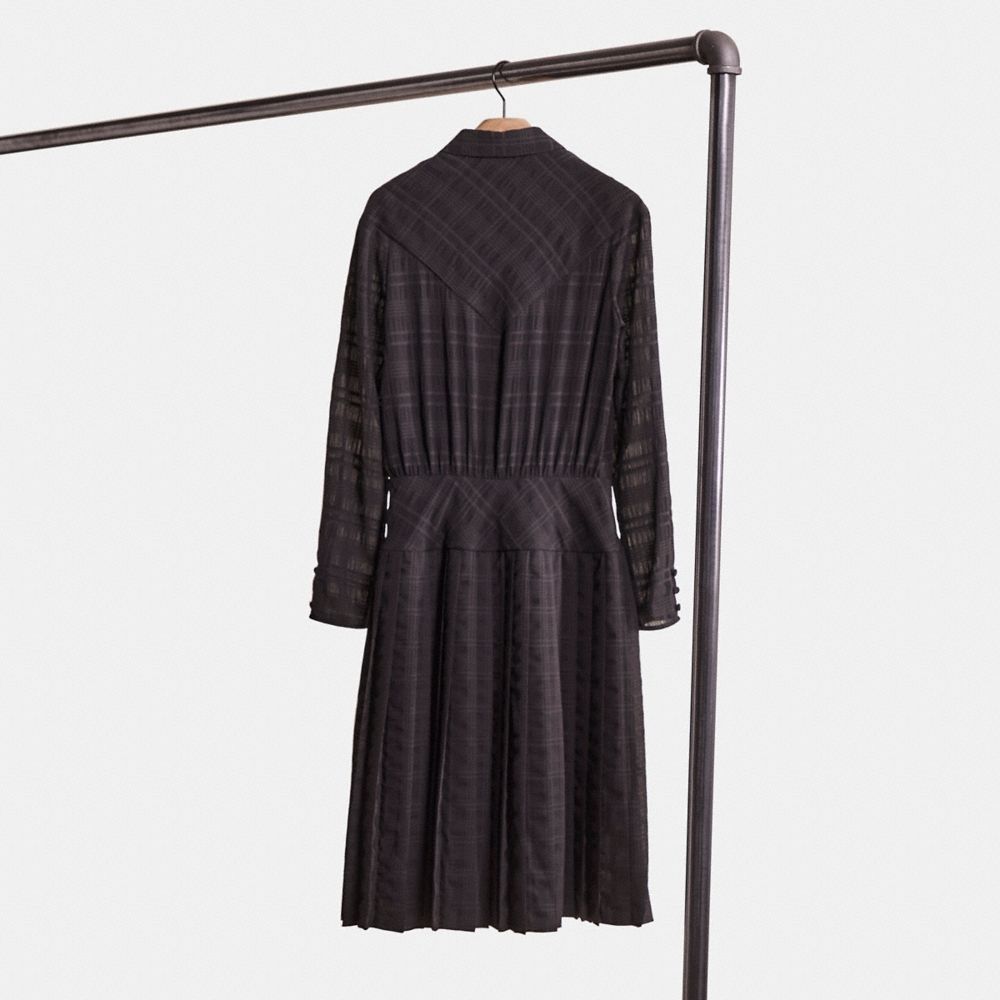 Coach Restored Plaid Pleated Shirt Dress - Preorder - Image 2