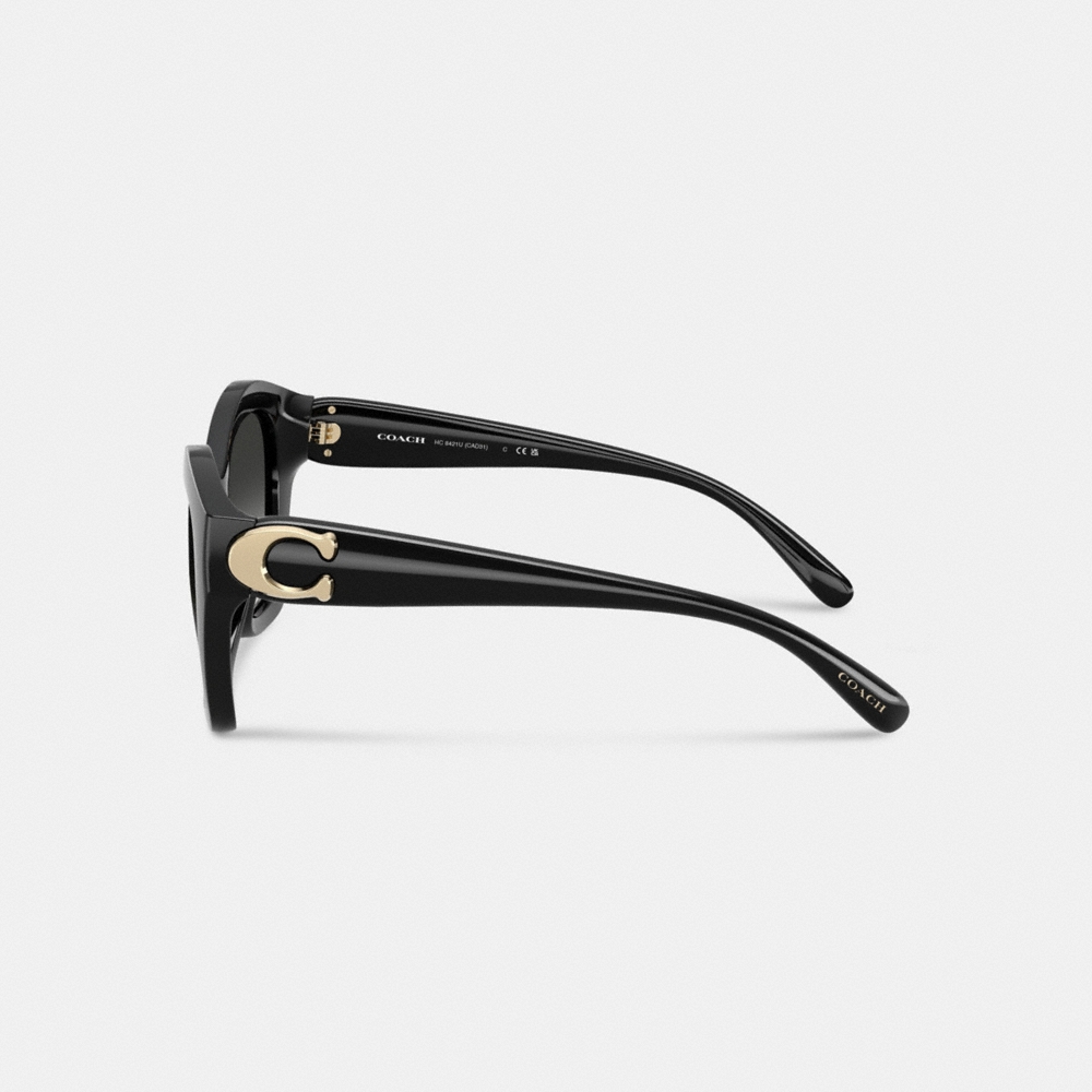 Coach Maxi Sculpted C Oversized Geometric Sunglasses - Preorder