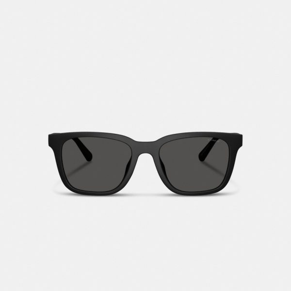 Coach C Hardware Textured Temple Square Sunglasses - Preorder
