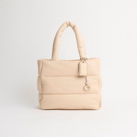 Coach Restored Pillow Tote - Preorder — Brass/Ivory