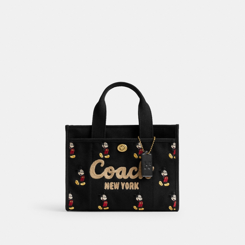 Coach Outlet Disney X Coach Cargo Tote Bag 26 With Mickey Mouse In Regenerative Cotton Canvas - Preorder