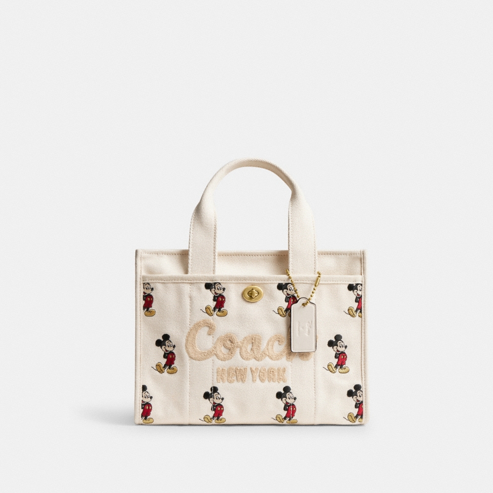 Coach Outlet Disney X Coach Cargo Tote Bag 26 With Mickey Mouse In Regenerative Cotton Canvas - Preorder