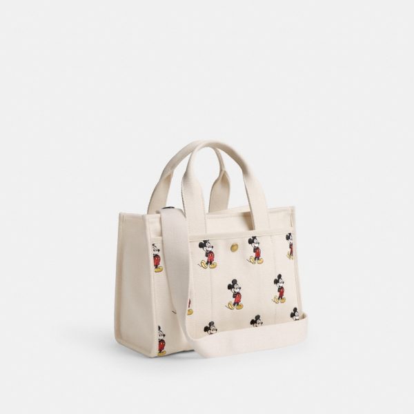 Coach Outlet Disney X Coach Cargo Tote Bag 26 With Mickey Mouse In Regenerative Cotton Canvas - Preorder