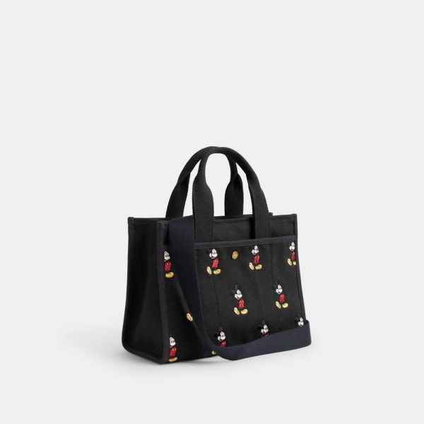 Coach Outlet Disney X Coach Cargo Tote Bag 26 With Mickey Mouse In Regenerative Cotton Canvas - Preorder