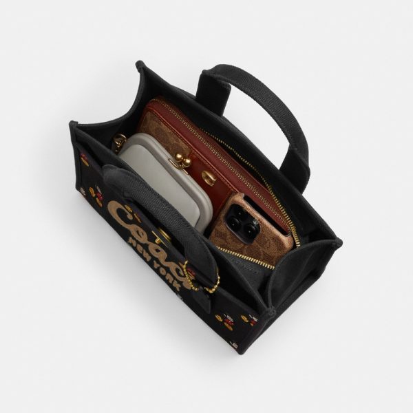 Coach Outlet Disney X Coach Cargo Tote Bag 26 With Mickey Mouse In Regenerative Cotton Canvas - Preorder