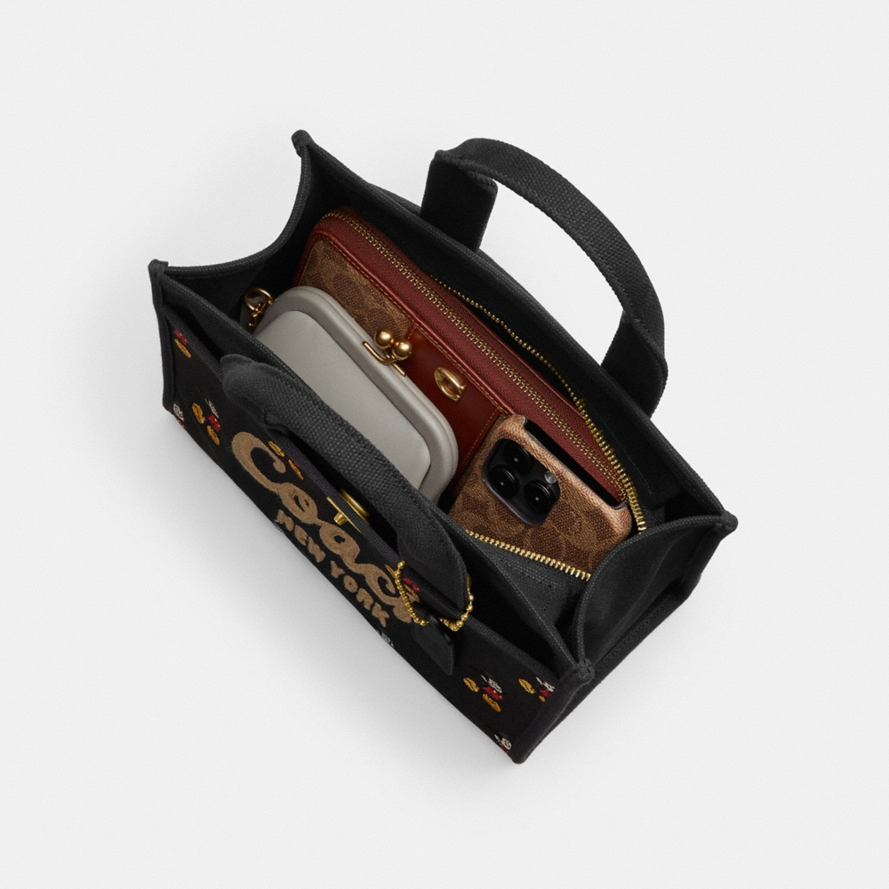 Coach Outlet Disney X Coach Cargo Tote Bag 26 With Mickey Mouse In Regenerative Cotton Canvas - Preorder