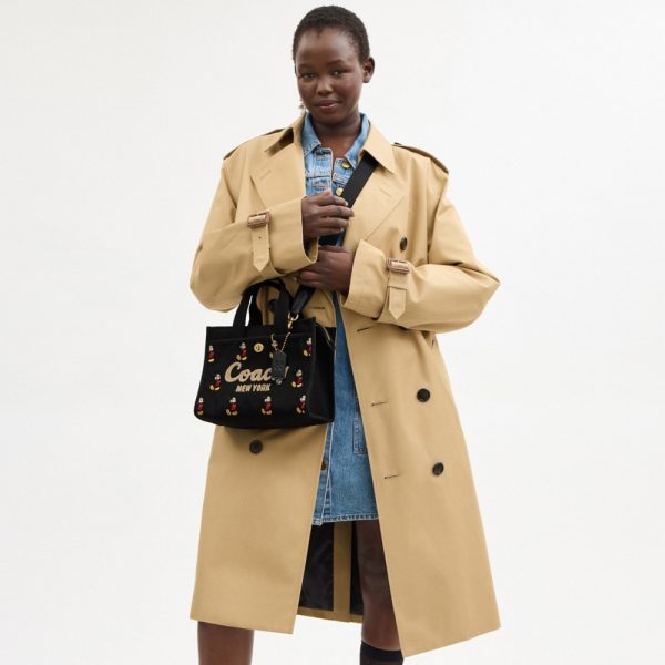 Coach Outlet Disney X Coach Cargo Tote Bag 26 With Mickey Mouse In Regenerative Cotton Canvas - Preorder