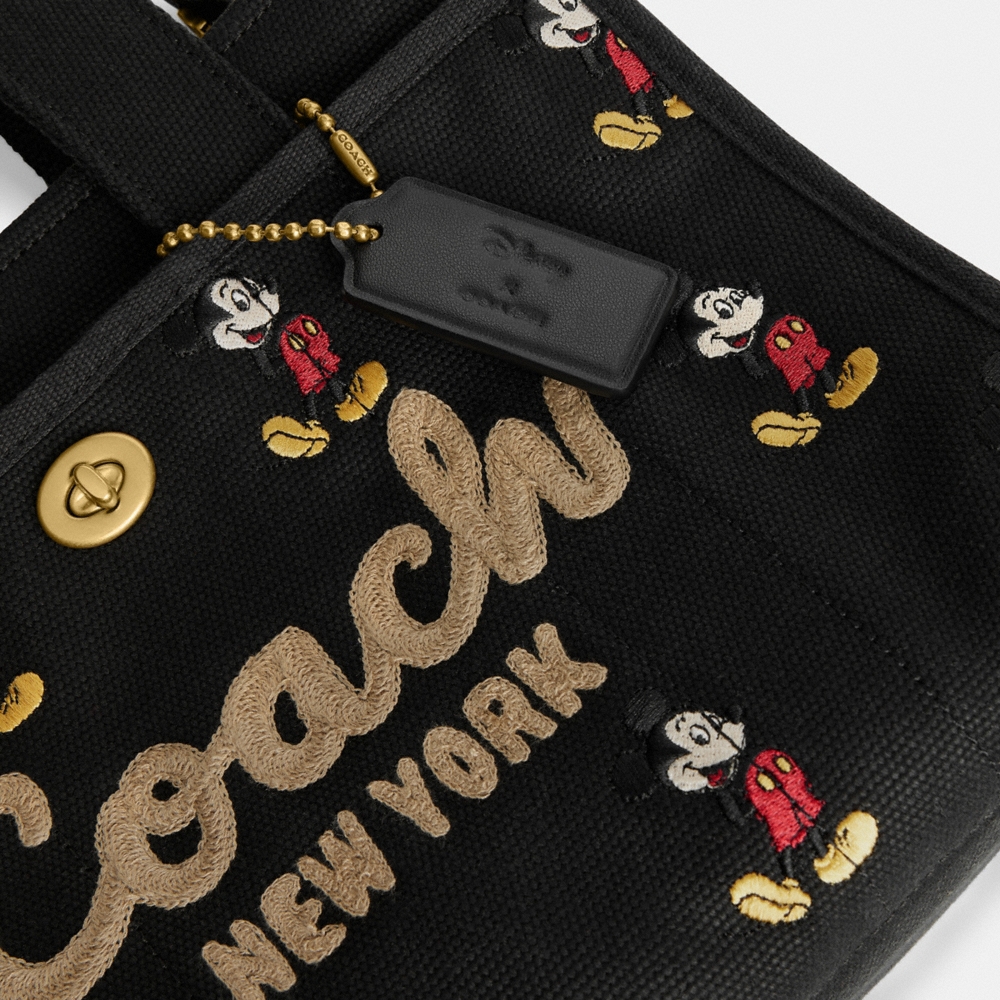 Coach Outlet Disney X Coach Cargo Tote Bag 26 With Mickey Mouse In Regenerative Cotton Canvas - Preorder