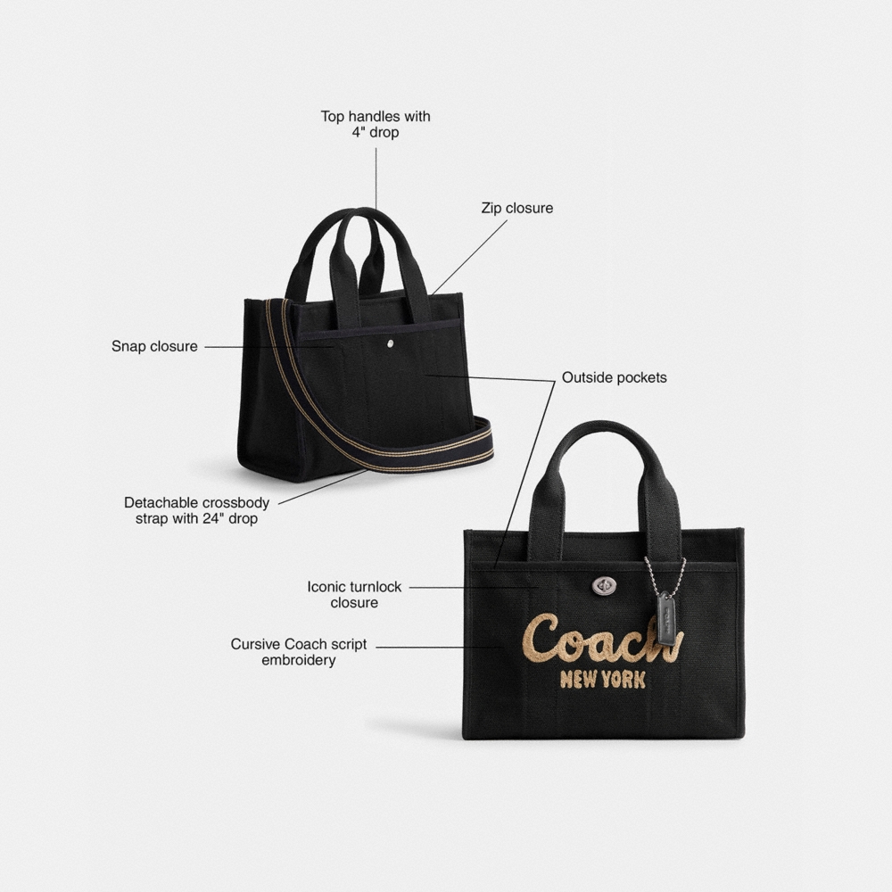 Coach Outlet Disney X Coach Cargo Tote Bag 26 With Mickey Mouse In Regenerative Cotton Canvas - Preorder
