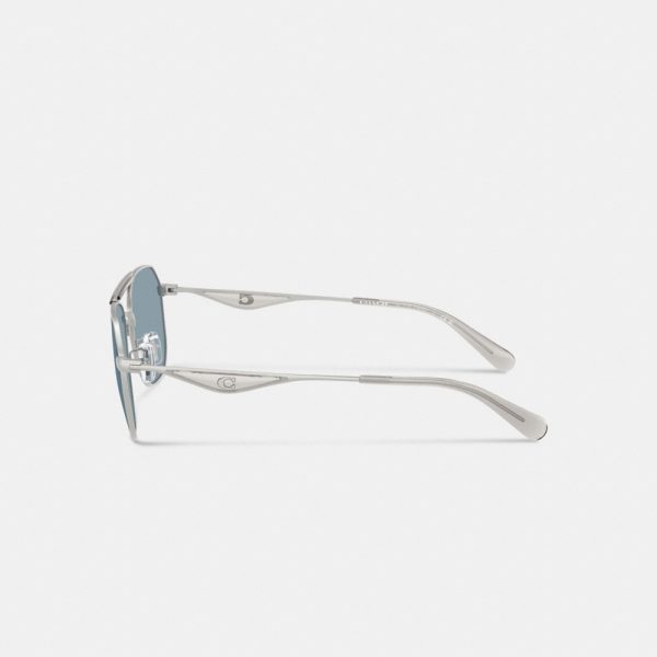 Coach C Hardware Metal Navigator Sunglasses - Preorder