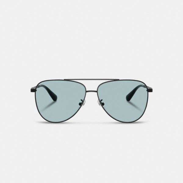 Coach Outlet C Hardware Metal Pilot Sunglasses - Preorder