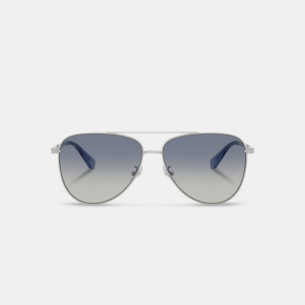 Coach Outlet C Hardware Metal Pilot Sunglasses - Preorder