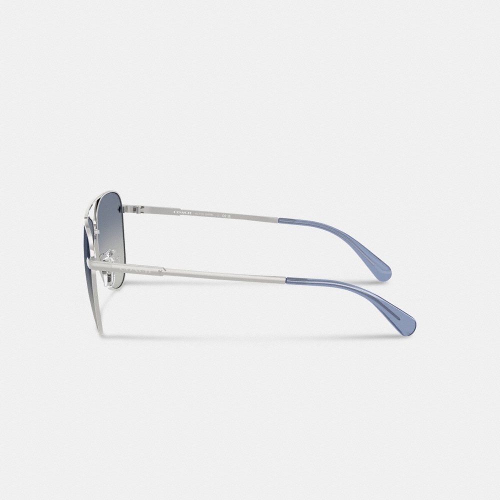 Coach Outlet C Hardware Metal Pilot Sunglasses - Preorder