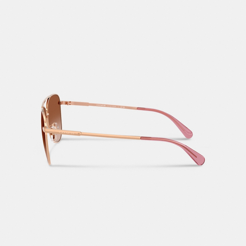Coach Outlet C Hardware Metal Pilot Sunglasses - Preorder