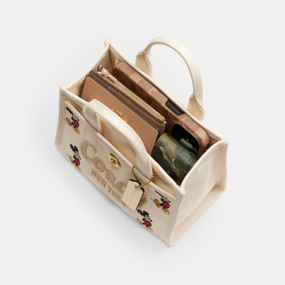 Coach Disney X Coach Cargo Tote Bag 20 With Mickey Mouse In Regenerative Cotton Canvas - Preorder - Image 11