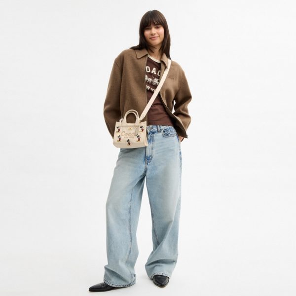 Coach Disney X Coach Cargo Tote Bag 20 With Mickey Mouse In Regenerative Cotton Canvas - Preorder