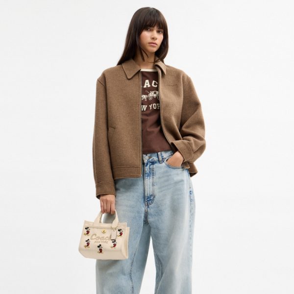 Coach Disney X Coach Cargo Tote Bag 20 With Mickey Mouse In Regenerative Cotton Canvas - Preorder