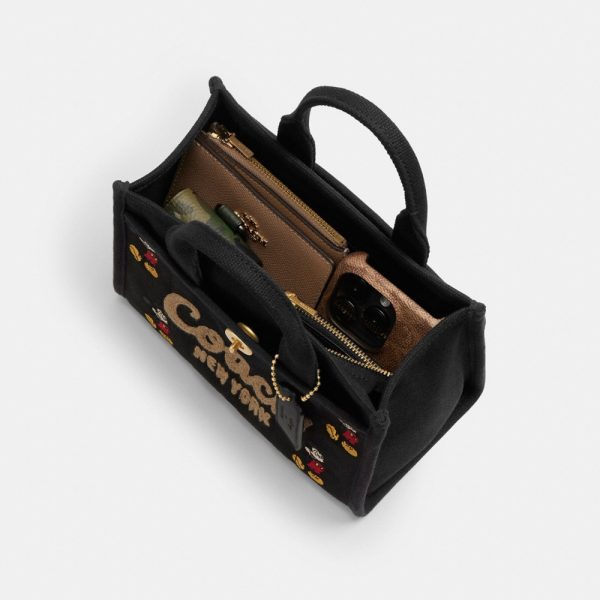 Coach Disney X Coach Cargo Tote Bag 20 With Mickey Mouse In Regenerative Cotton Canvas - Preorder