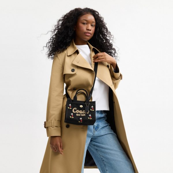 Coach Disney X Coach Cargo Tote Bag 20 With Mickey Mouse In Regenerative Cotton Canvas - Preorder
