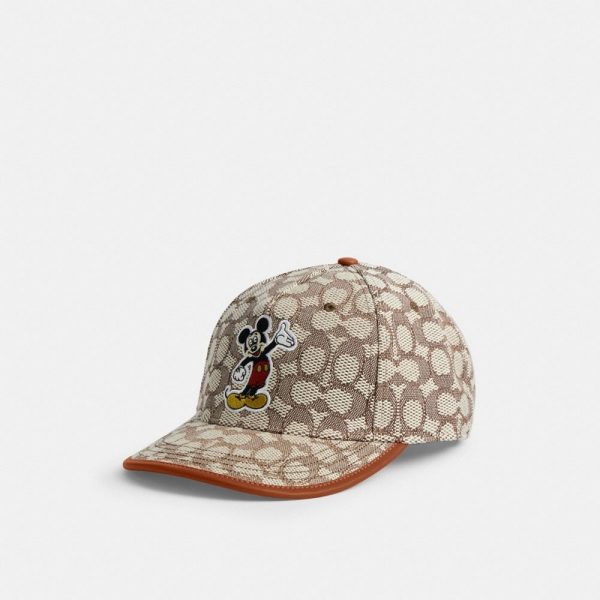 Coach Disney X Coach Signature Baseball Hat With Mickey Mouse - Preorder