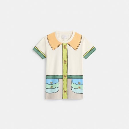 Coach Restored Trompe L'Oeil Belted T-Shirt - Preorder — Eggnog