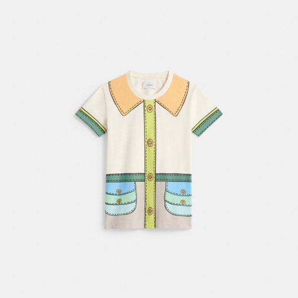 Coach Restored Trompe L'Oeil Belted T-Shirt - Preorder