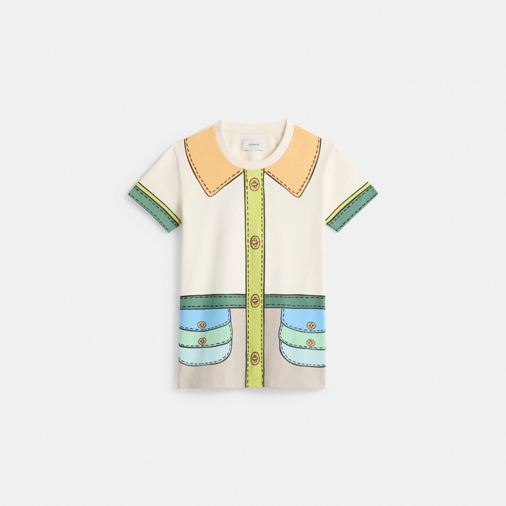Coach Restored Trompe L'Oeil Belted T-Shirt - Preorder