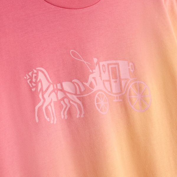 Coach Restored Ombré Horse And Carriage T-Shirt In Organic Cotton - Preorder