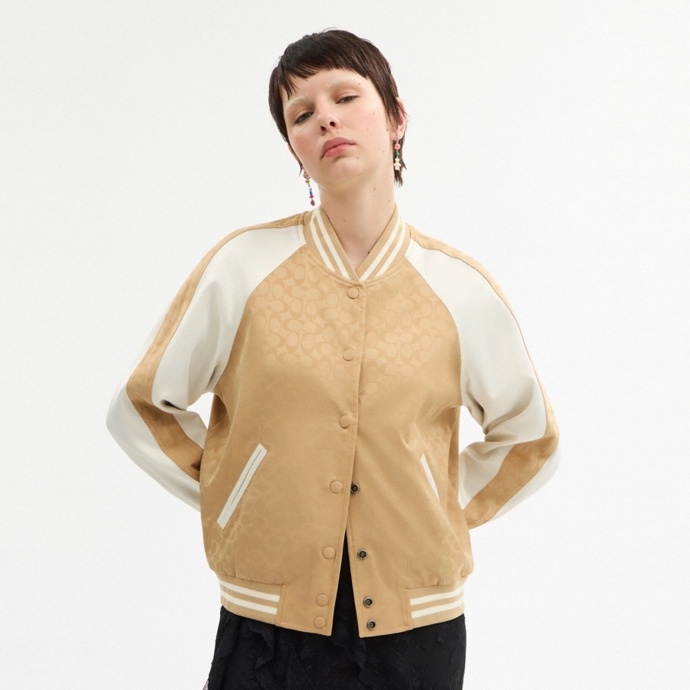 Coach Outlet Reversible Signature Souvenir Varsity Jacket - Preorder - Image 5
