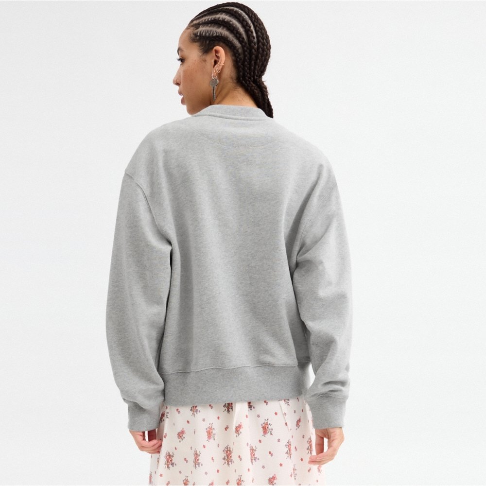 Coach Outlet Sporty Boyfriend Crewneck Sweatshirt - Preorder