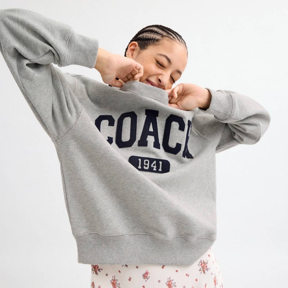 Coach Outlet Sporty Boyfriend Crewneck Sweatshirt - Preorder