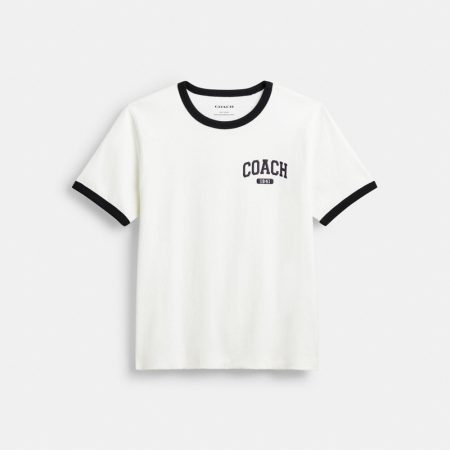 Coach Outlet Sporty Classic 70 S T-Shirt In Organic Cotton - Preorder — White
