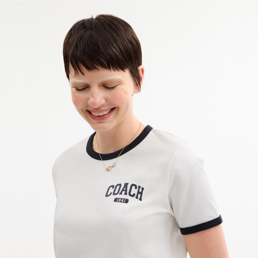 Coach Outlet Sporty Classic 70 S T-Shirt In Organic Cotton - Preorder
