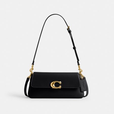 Coach Outlet Jet Shoulder Bag - Preorder — Brass/Black