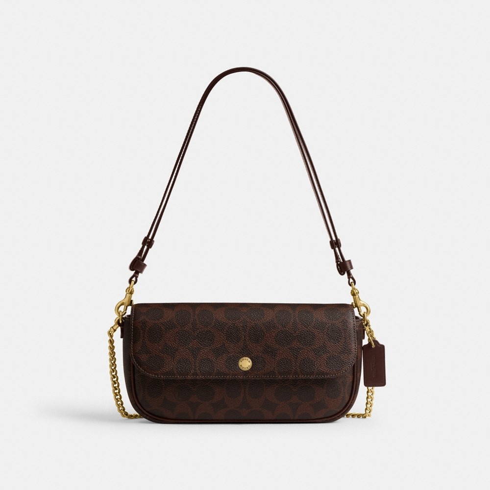Coach Brook Flap Chain Bag In Signature Canvas - Preorder