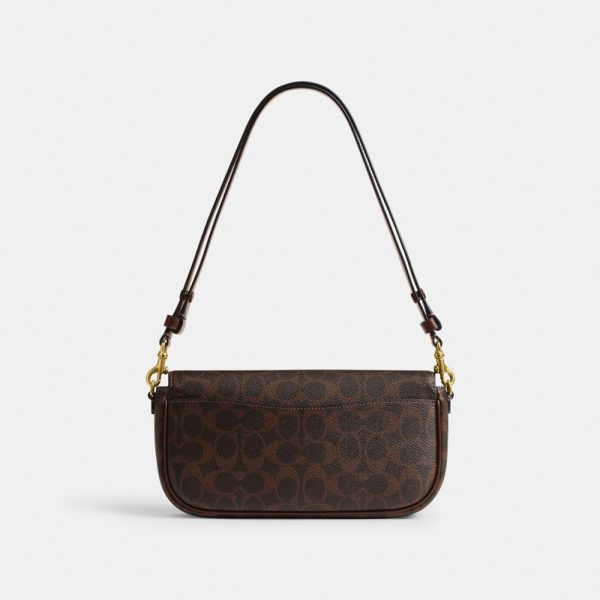 Coach Brook Flap Chain Bag In Signature Canvas - Preorder
