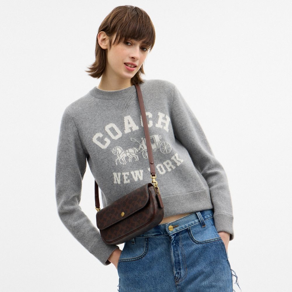 Coach Brook Flap Chain Bag In Signature Canvas - Preorder