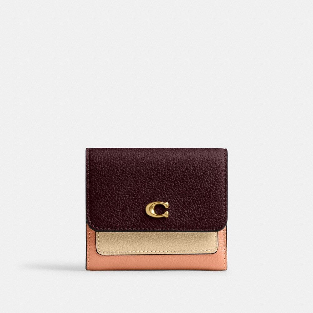 Coach Outlet Mila Small Flap Wallet In Colorblock - Preorder