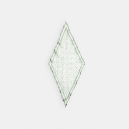 Coach Outlet Signature Silk Diamond Scarf - Preorder — Pistachio