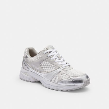 Coach Outlet Sport Sneaker - Preorder — Light Grey/Optic White