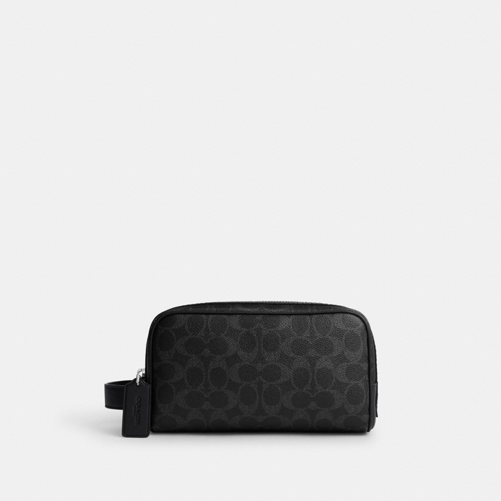 Coach Outlet Small Travel Kit In Signature Canvas - Preorder
