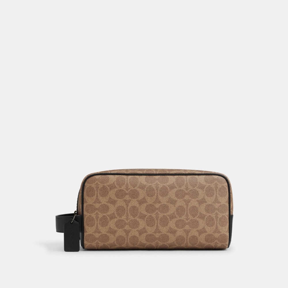 Coach Outlet Large Travel Kit In Signature Canvas - Preorder