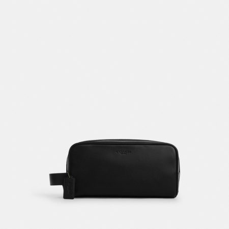 Coach Outlet Large Travel Kit - Preorder — Gunmetal/Black