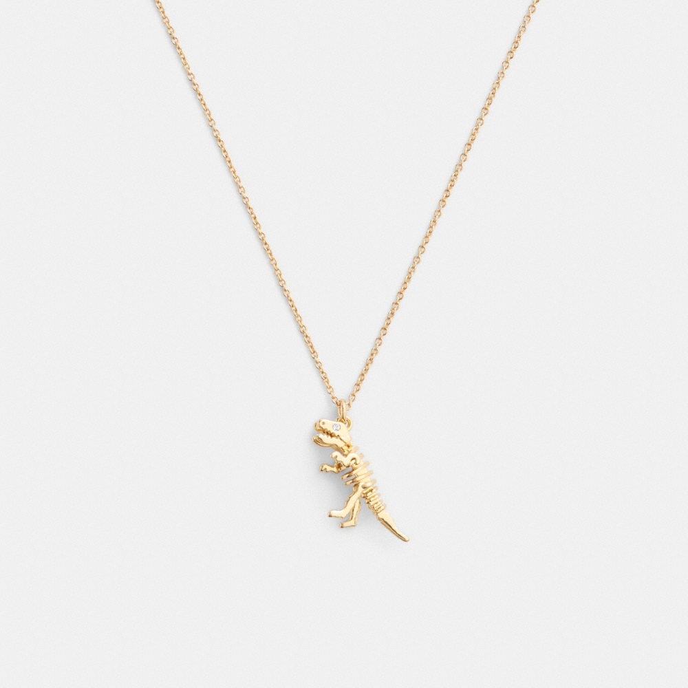 Coach Outlet Skeletal Rexy Pendant Necklace - Preorder