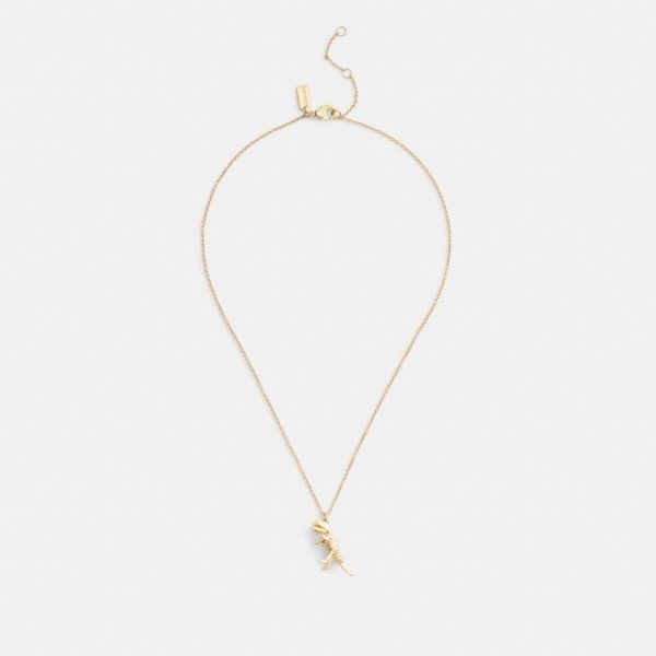 Coach Outlet Skeletal Rexy Pendant Necklace - Preorder